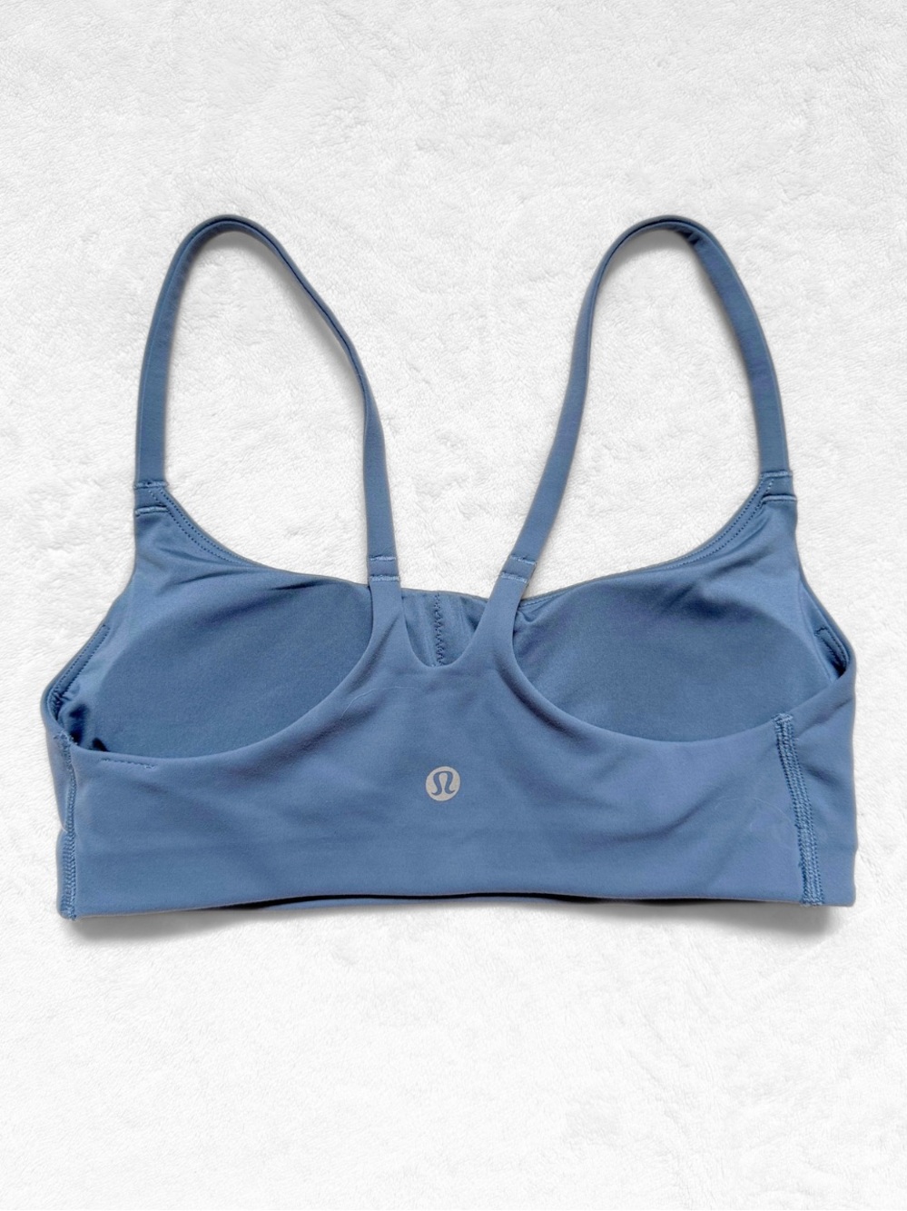 NWT Lululemon Wunder Train Strappy Racer Bra – Steel Blue – Size 4 (A/B) - Picture 2 of 8